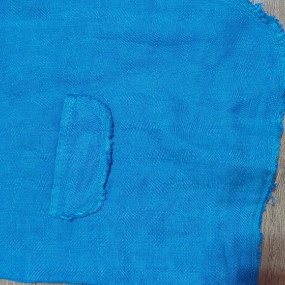 Venti6 Cobalt Blue Linen Blazer Made in Italy sz L - Picture 3 of 6